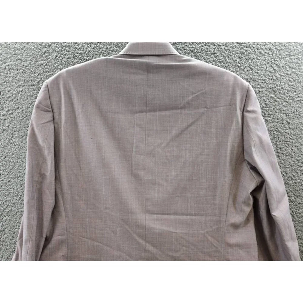 Tayion Collection Regular-Fit Suit Jacket Men's 46L Pink Flap Pocket Long Sleeve